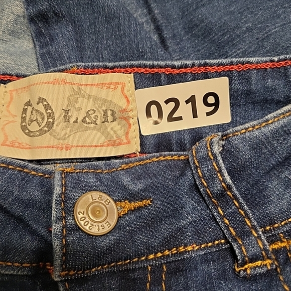 L&B (lucky and blessed) Junior girls blue denim Jeans Size 4 - Picture 8 of 8